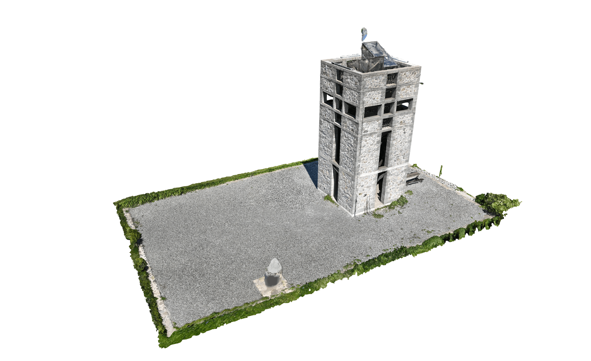 3D mesh model objektu a okolia, GEOS Košice