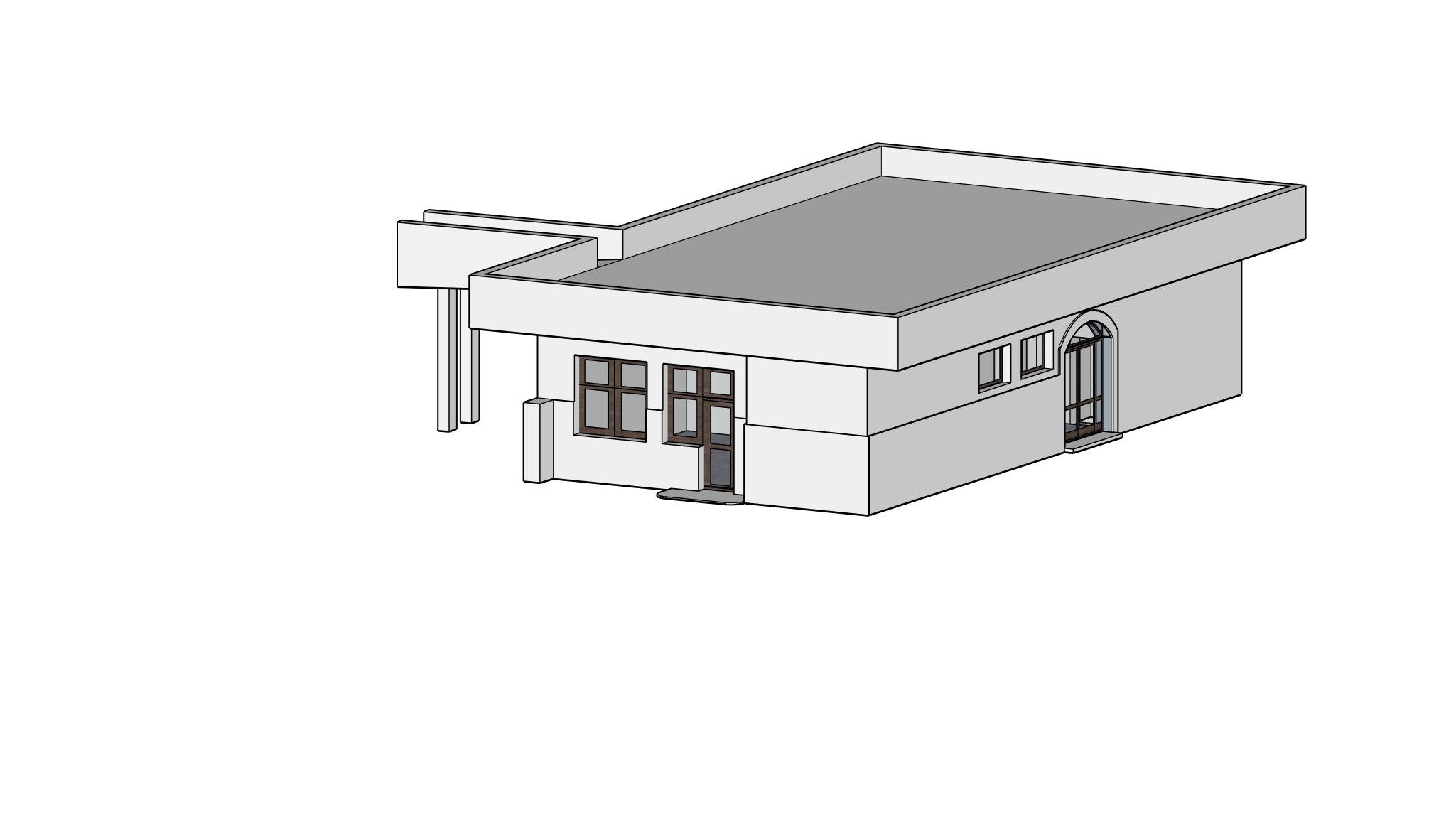 3D model stavby a okolia, GEOS Košice